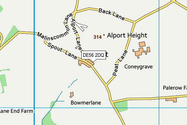 DE56 2DQ map - OS VectorMap District (Ordnance Survey)