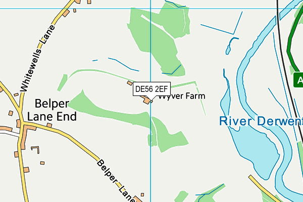 DE56 2EF map - OS VectorMap District (Ordnance Survey)