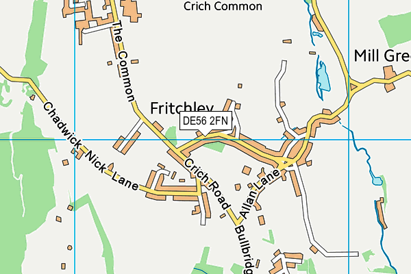 DE56 2FN map - OS VectorMap District (Ordnance Survey)