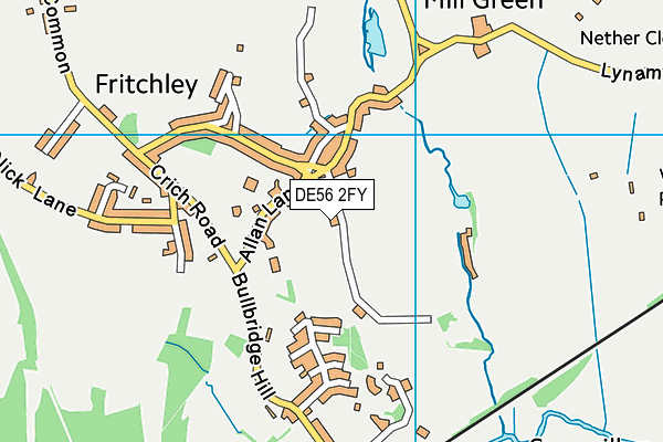 DE56 2FY map - OS VectorMap District (Ordnance Survey)