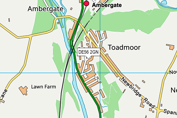 Ambergate Primary School map (DE56 2GN) - OS VectorMap District (Ordnance Survey)