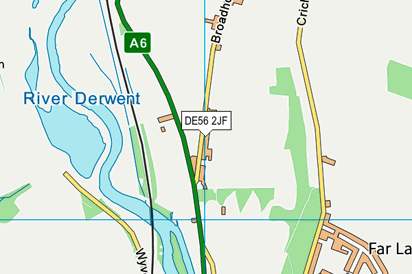 DE56 2JF map - OS VectorMap District (Ordnance Survey)