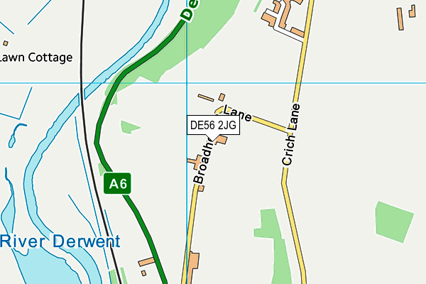 DE56 2JG map - OS VectorMap District (Ordnance Survey)