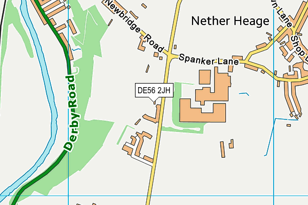 DE56 2JH map - OS VectorMap District (Ordnance Survey)