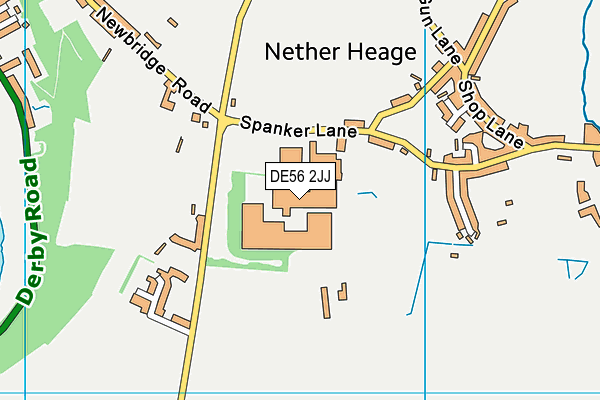 DE56 2JJ map - OS VectorMap District (Ordnance Survey)