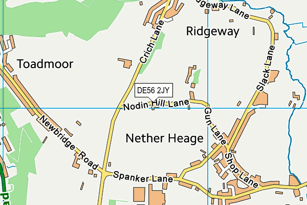DE56 2JY map - OS VectorMap District (Ordnance Survey)