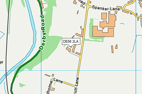 DE56 2LA map - OS VectorMap District (Ordnance Survey)