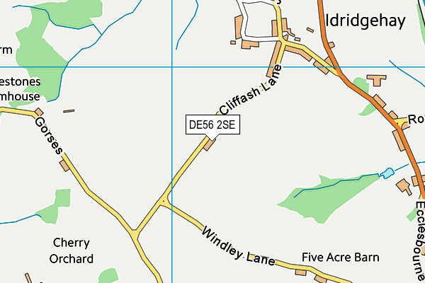 DE56 2SE map - OS VectorMap District (Ordnance Survey)