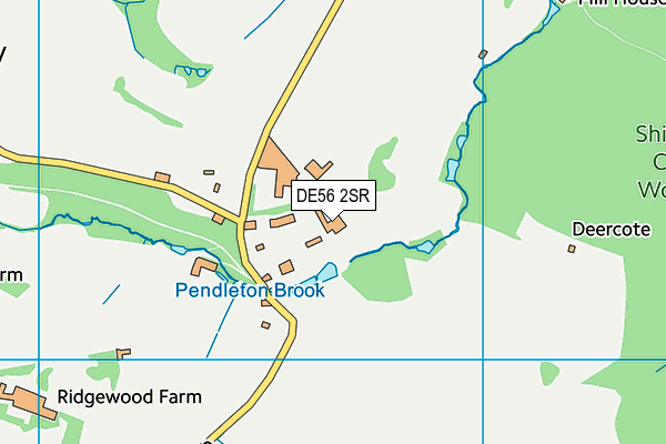 Alderwasley Hall School map (DE56 2SR) - OS VectorMap District (Ordnance Survey)