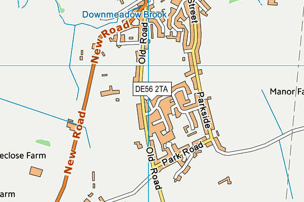 DE56 2TA map - OS VectorMap District (Ordnance Survey)