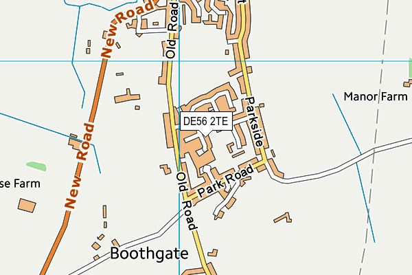 DE56 2TE map - OS VectorMap District (Ordnance Survey)