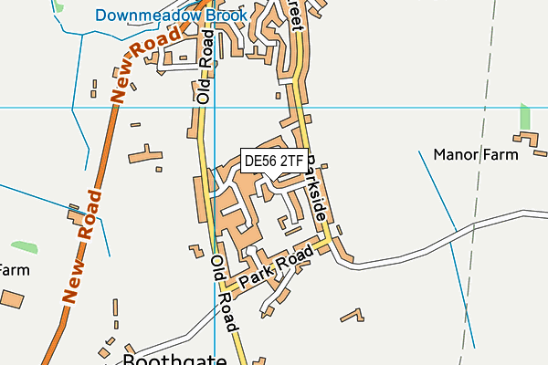 DE56 2TF map - OS VectorMap District (Ordnance Survey)