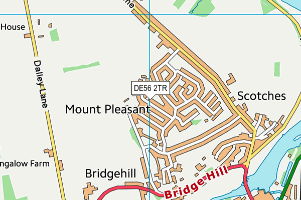 DE56 2TR map - OS VectorMap District (Ordnance Survey)