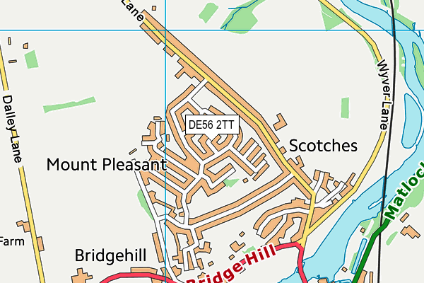 DE56 2TT map - OS VectorMap District (Ordnance Survey)