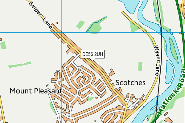 DE56 2UH map - OS VectorMap District (Ordnance Survey)