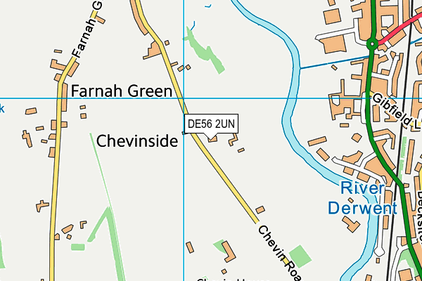 DE56 2UN map - OS VectorMap District (Ordnance Survey)