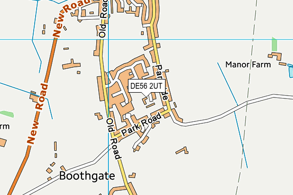 DE56 2UT map - OS VectorMap District (Ordnance Survey)