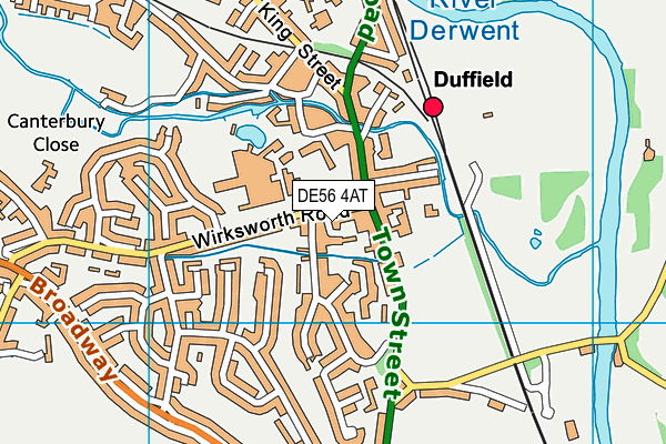 DE56 4AT map - OS VectorMap District (Ordnance Survey)