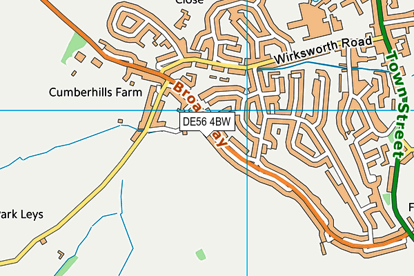 DE56 4BW map - OS VectorMap District (Ordnance Survey)
