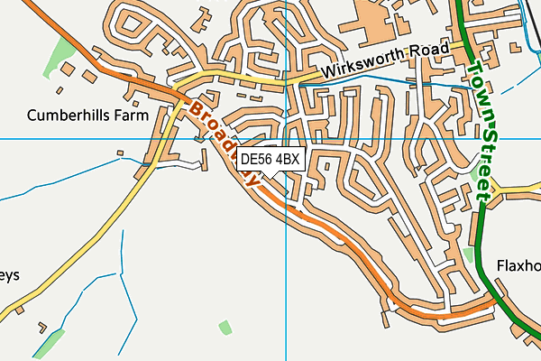 DE56 4BX map - OS VectorMap District (Ordnance Survey)