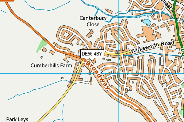 DE56 4BY map - OS VectorMap District (Ordnance Survey)