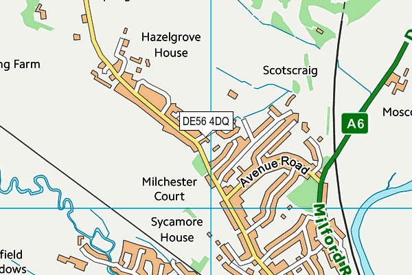 DE56 4DQ map - OS VectorMap District (Ordnance Survey)
