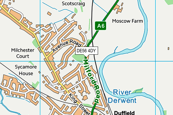 DE56 4DY map - OS VectorMap District (Ordnance Survey)