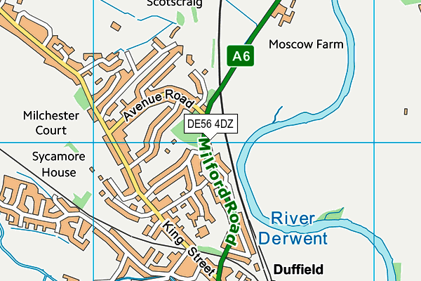 DE56 4DZ map - OS VectorMap District (Ordnance Survey)