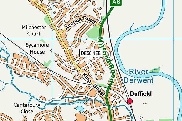 William Gilbert Endowed Church of England Primary School map (DE56 4EB) - OS VectorMap District (Ordnance Survey)