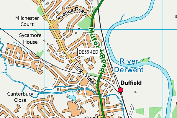 DE56 4ED map - OS VectorMap District (Ordnance Survey)