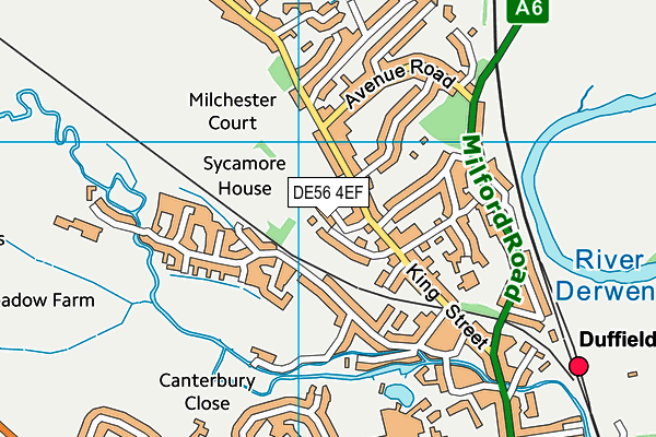 DE56 4EF map - OS VectorMap District (Ordnance Survey)