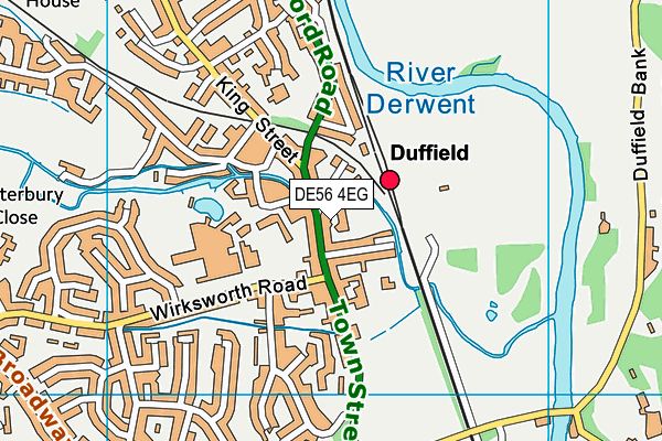 DE56 4EG map - OS VectorMap District (Ordnance Survey)