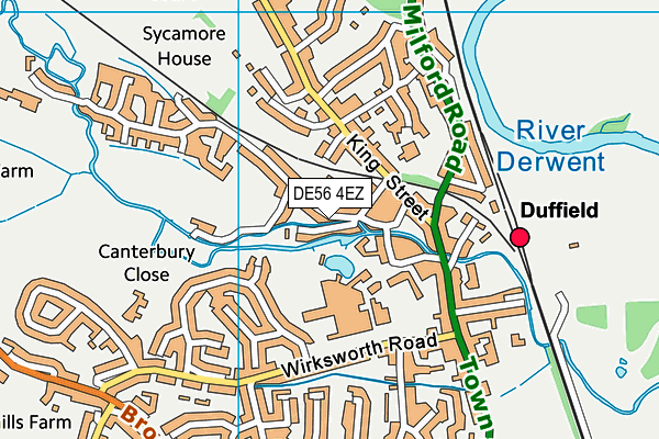 DE56 4EZ map - OS VectorMap District (Ordnance Survey)