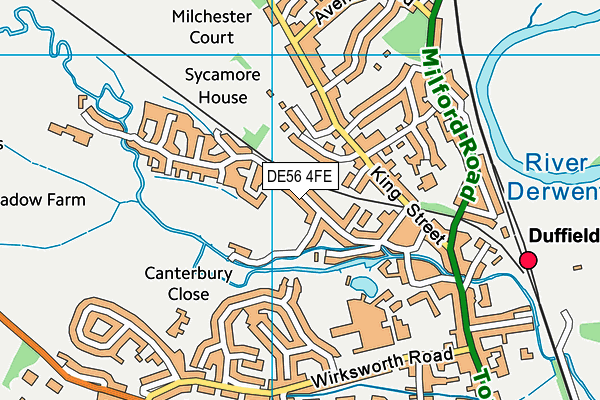Grays Recreation Ground map (DE56 4FE) - OS VectorMap District (Ordnance Survey)