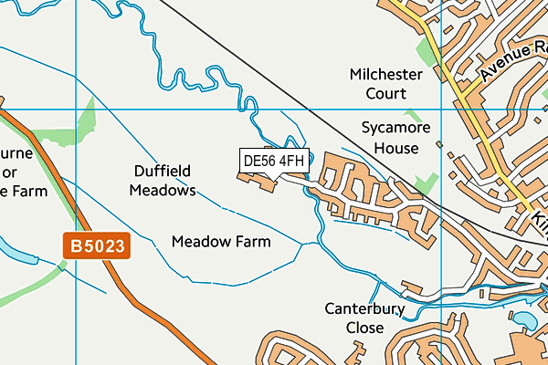 DE56 4FH map - OS VectorMap District (Ordnance Survey)