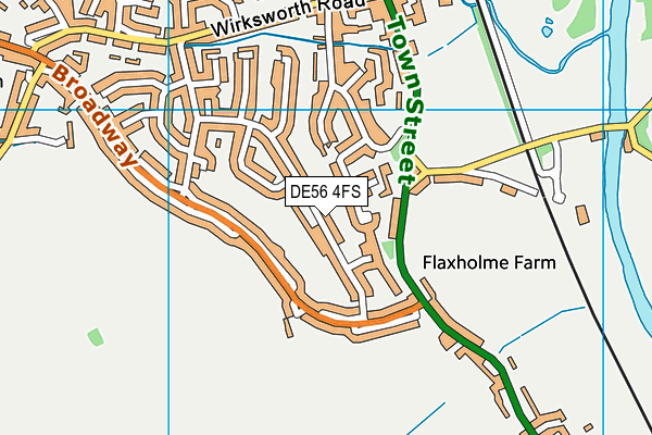 DE56 4FS map - OS VectorMap District (Ordnance Survey)
