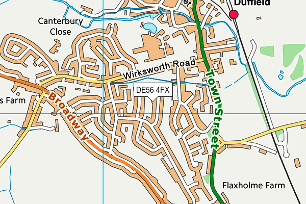 DE56 4FX map - OS VectorMap District (Ordnance Survey)