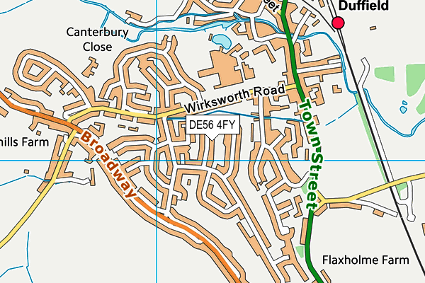 DE56 4FY map - OS VectorMap District (Ordnance Survey)
