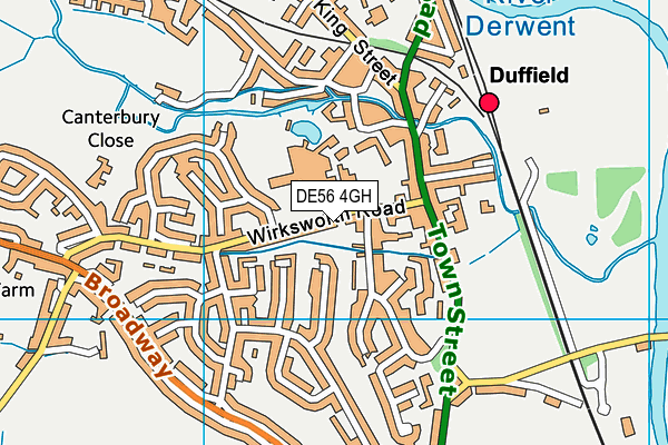 DE56 4GH map - OS VectorMap District (Ordnance Survey)
