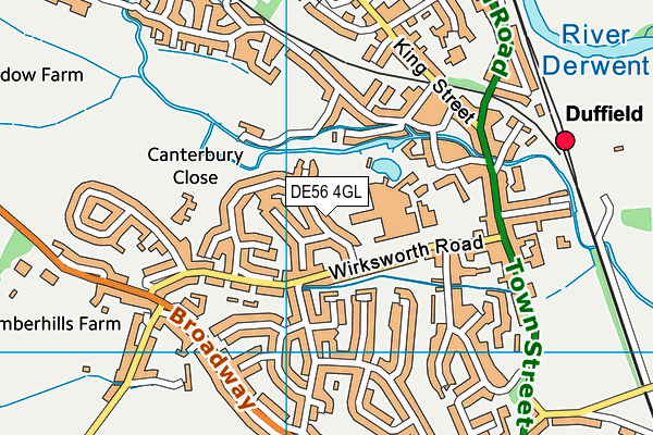 DE56 4GL map - OS VectorMap District (Ordnance Survey)