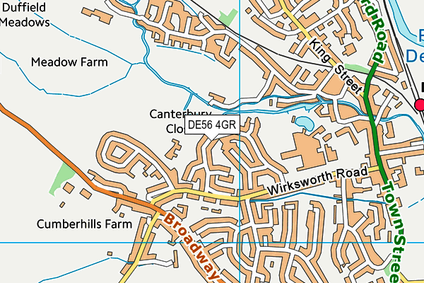 DE56 4GR map - OS VectorMap District (Ordnance Survey)