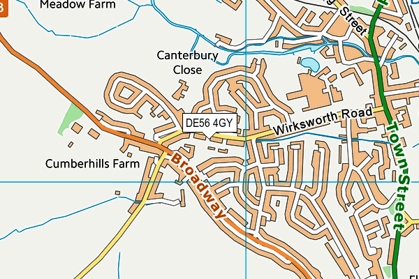 DE56 4GY map - OS VectorMap District (Ordnance Survey)