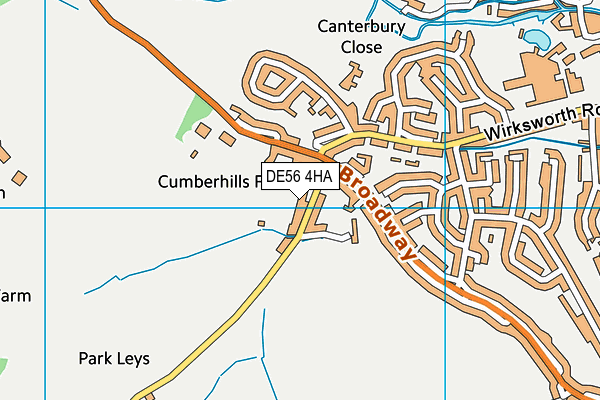 DE56 4HA map - OS VectorMap District (Ordnance Survey)