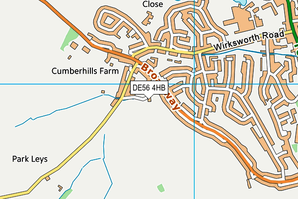 DE56 4HB map - OS VectorMap District (Ordnance Survey)