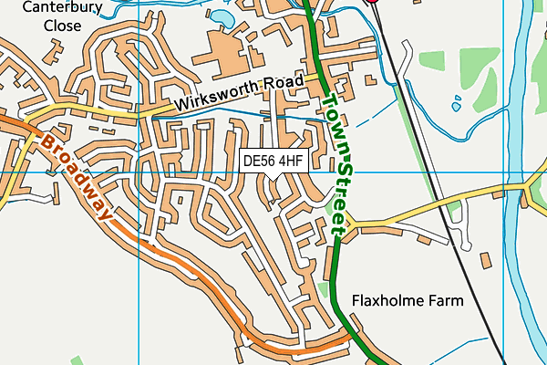DE56 4HF map - OS VectorMap District (Ordnance Survey)