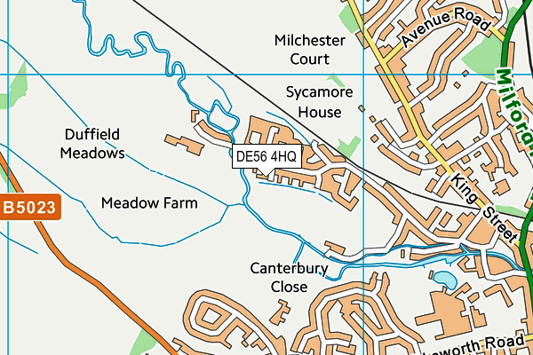 DE56 4HQ map - OS VectorMap District (Ordnance Survey)