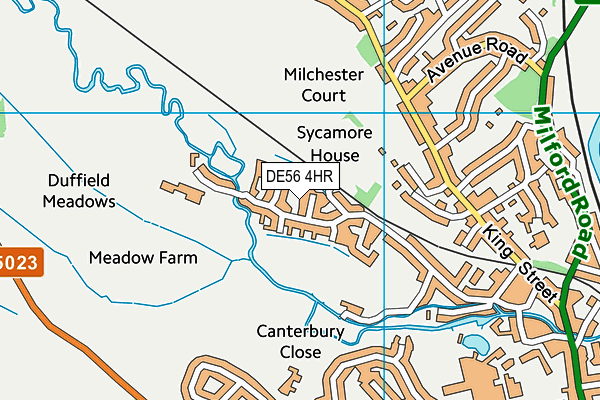 DE56 4HR map - OS VectorMap District (Ordnance Survey)