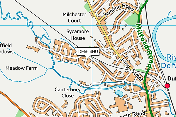 DE56 4HU map - OS VectorMap District (Ordnance Survey)