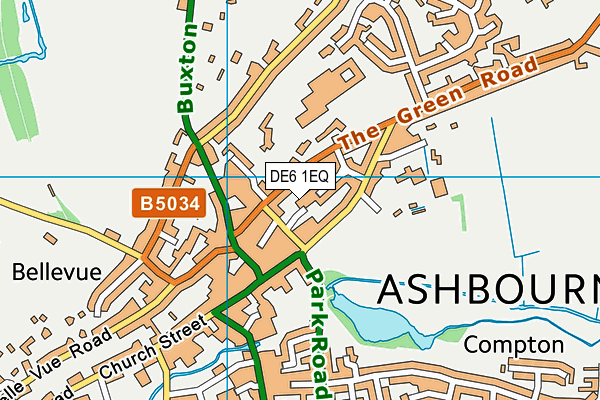 DE6 1EQ map - OS VectorMap District (Ordnance Survey)