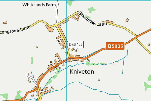 Kniveton Ce Primary School map (DE6 1JJ) - OS VectorMap District (Ordnance Survey)